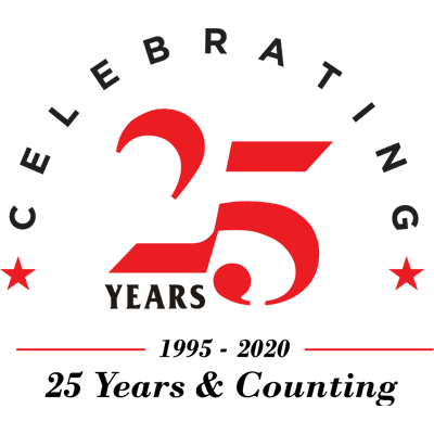 GeoShack's 25th anniversary logo